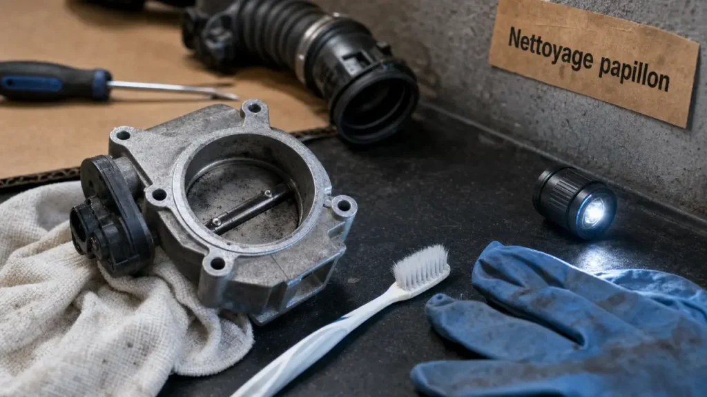 Nettoyer un boîtier papillon sans casse : produits adaptés, méthode pas à pas et erreurs à éviter