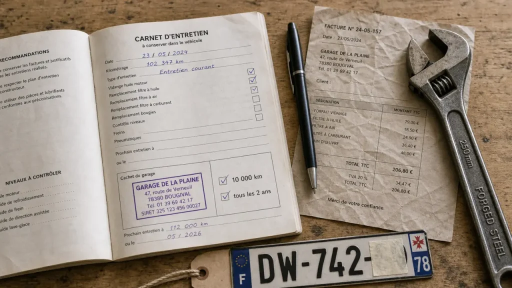 Carnet d’entretien voiture : ce qu’il faut garder, remplir et vérifier avant la revente