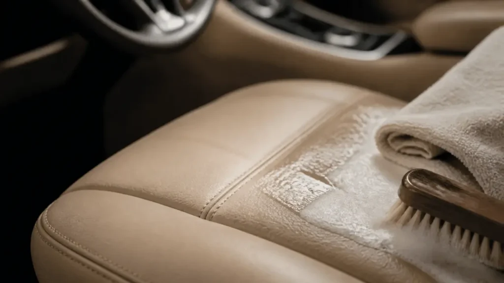 Nettoyer le cuir de voiture sans l’abîmer, avec mousse, microfibre et pH contrôlé