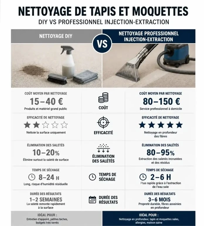 Comparatif nettoyage siège voiture DIY vs professionnel