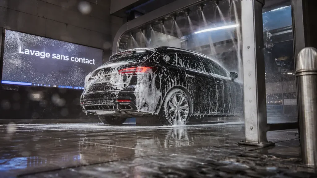 Lavage auto sans contact : moins de rayures, mais pas toujours un nettoyage parfait