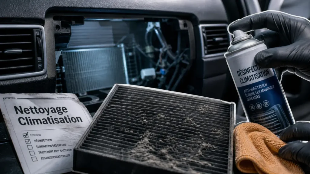 Nettoyage de climatisation voiture : éliminer les odeurs et assainir l&rsquo;habitacle