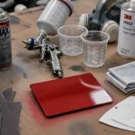 Peinture auto moto : pot, bombe, vernis et tests de teinte