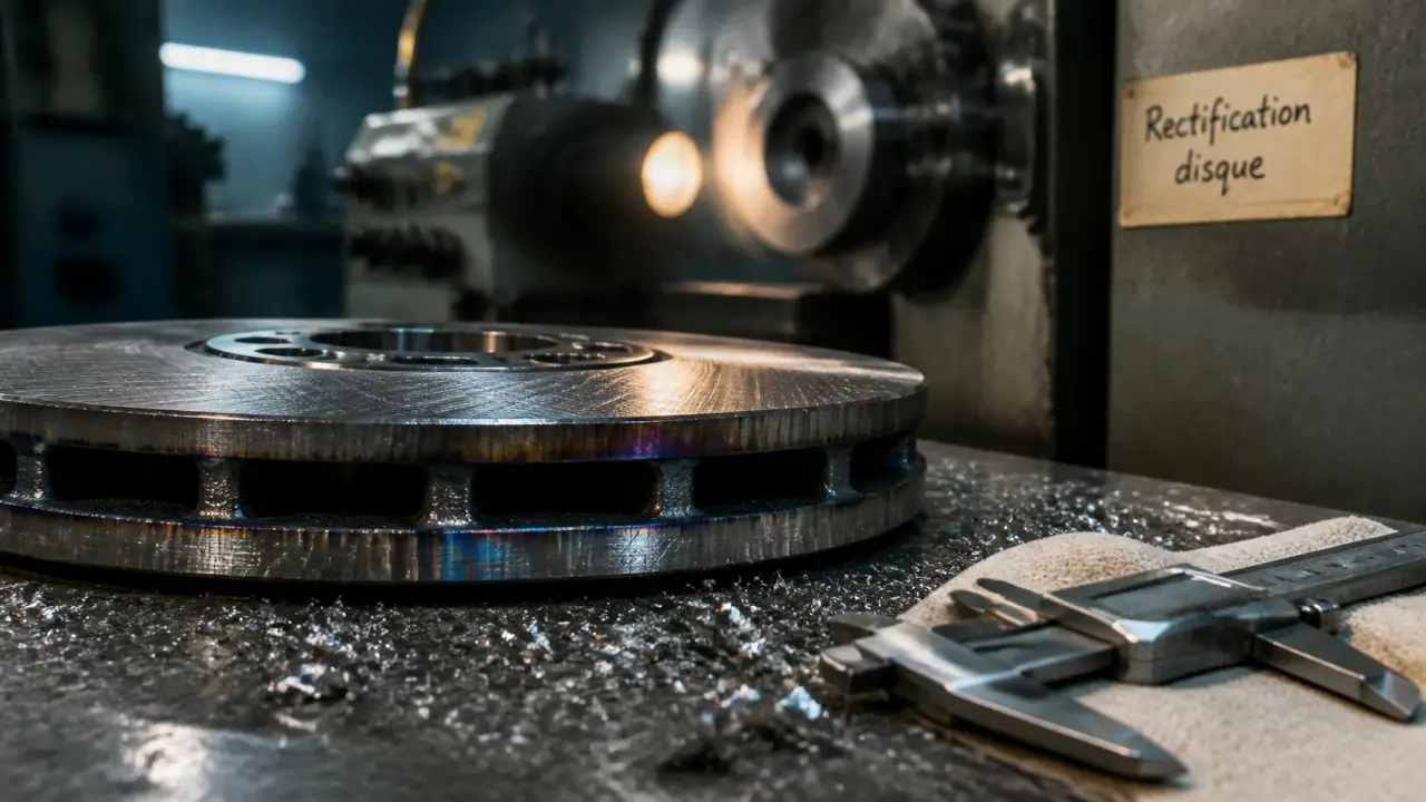 Rectifier disque de frein : contrôle voile et épaisseur