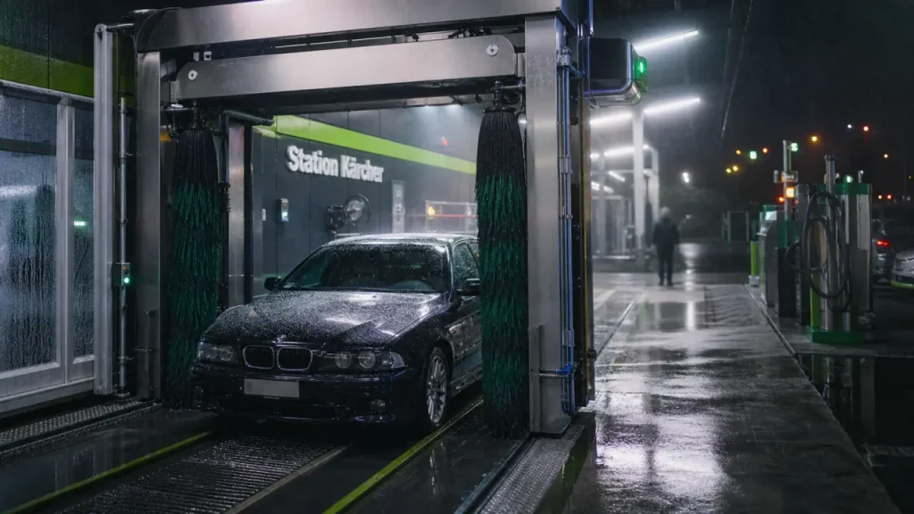 Portique, haute pression et recyclage d’eau : comment choisir une station lavage auto Kärcher ?