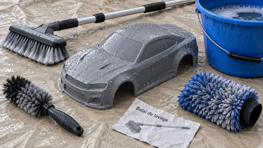 Balai de nettoyage voiture : atteindre le toit sans rayer la carrosserie