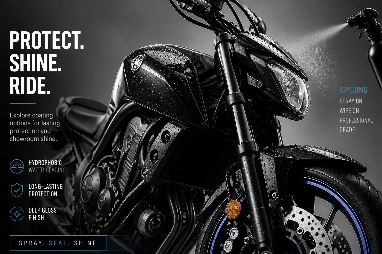 Cire, sealant ou céramique : protection moto après lavage