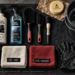 Kit nettoyage voiture pro avec accessoires atelier et microfibres pour voiture