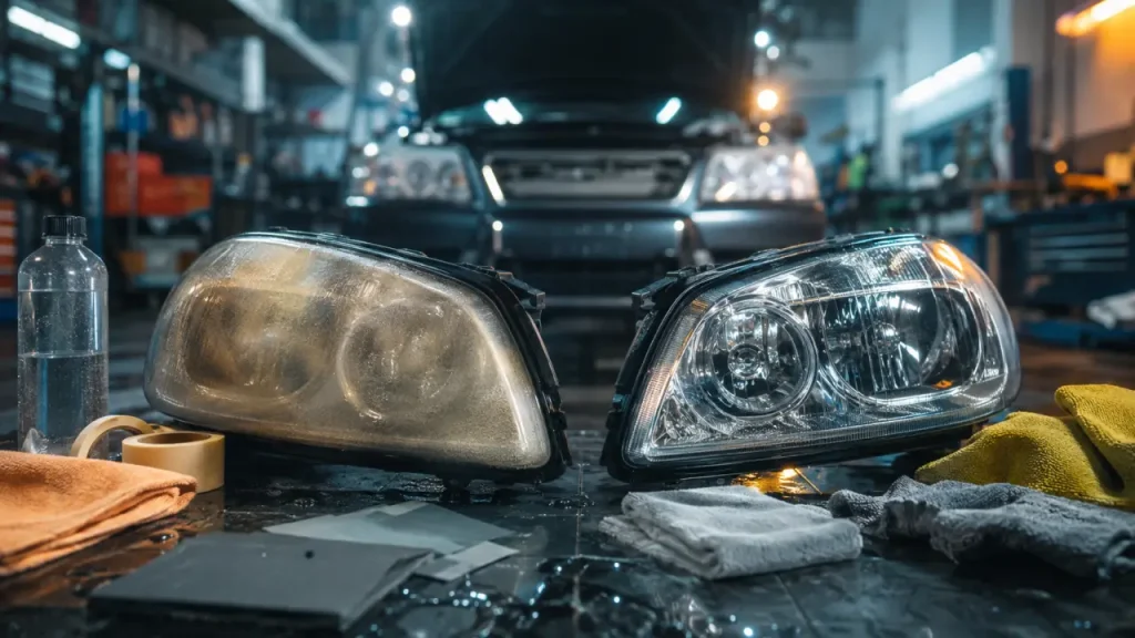Feux de voiture ternis : quand un simple nettoyage suffit, quand il faut rénover