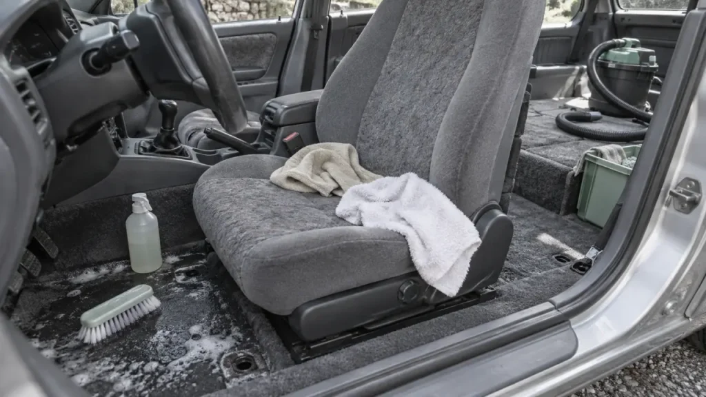 Nettoyage des tissus de voiture : évitez les auréoles et les odeurs persistantes