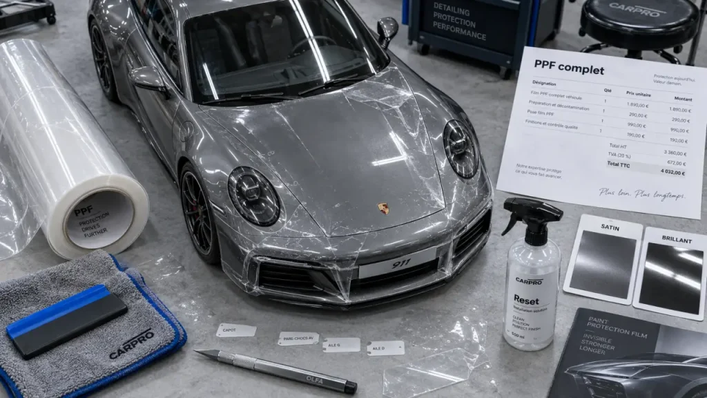 Prix PPF voiture : de 100 à 8000 euros selon la zone et le gabarit