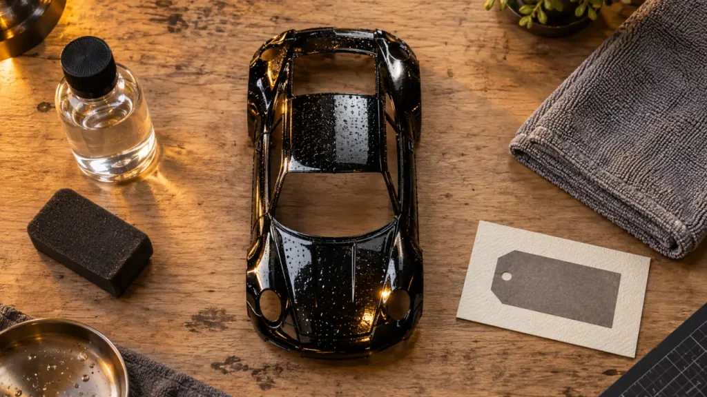 Traitement céramique voiture : plus de brillance et moins de lavage, sans protection contre les gravillons